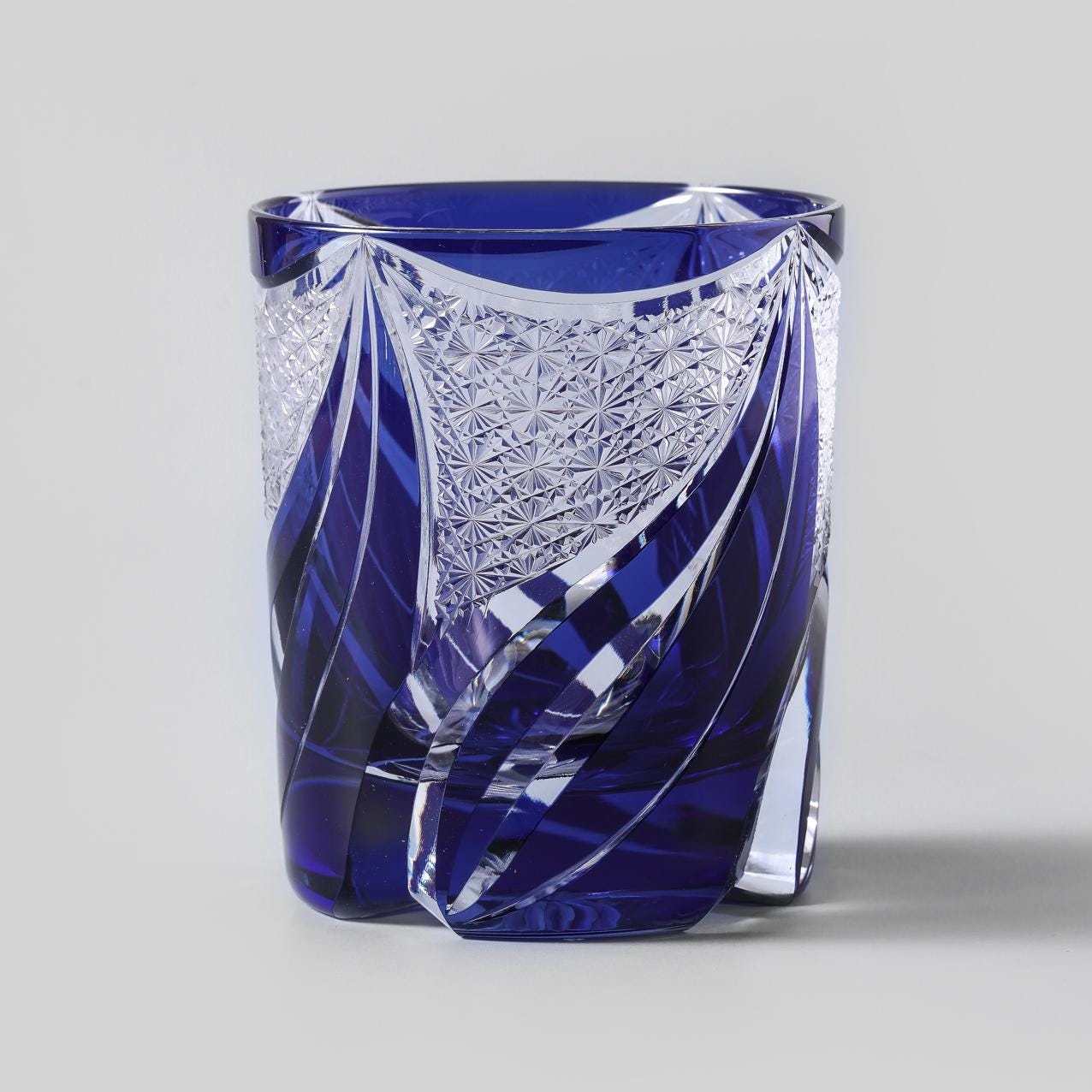 lovecove Vintage Kiriko Blue Flame Whiskey Glass image 8