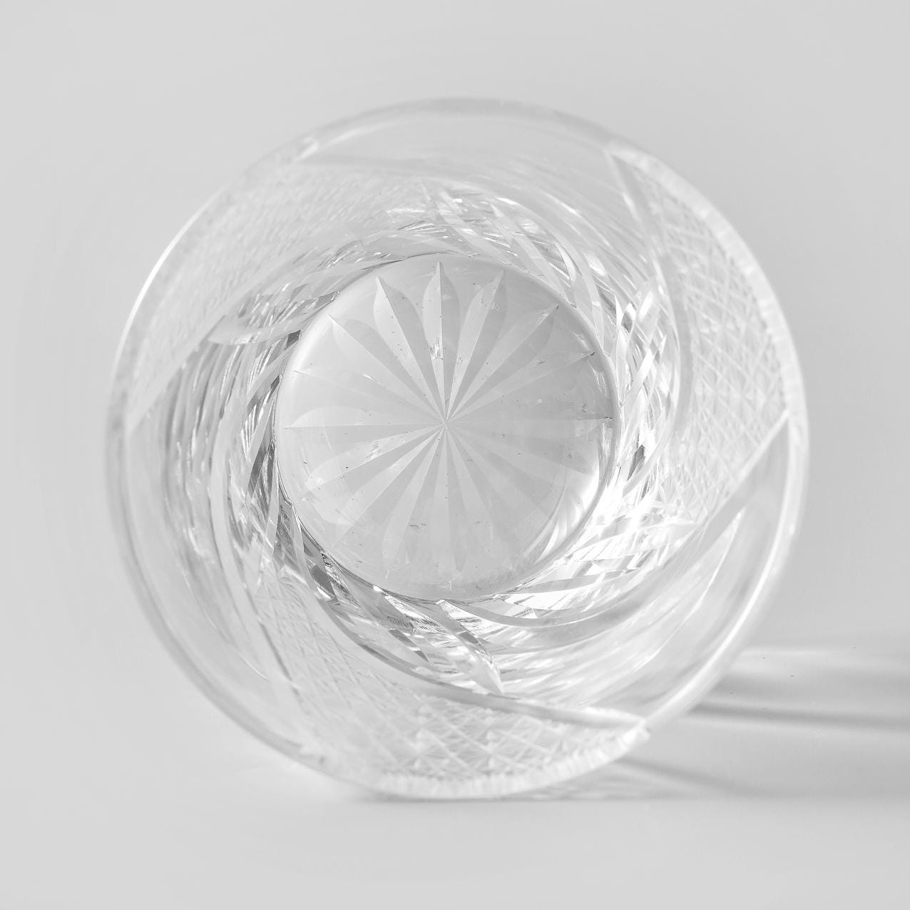 lovecove Vintage Kiriko Bourbon Clear Crystal Whisky Glass image 1
