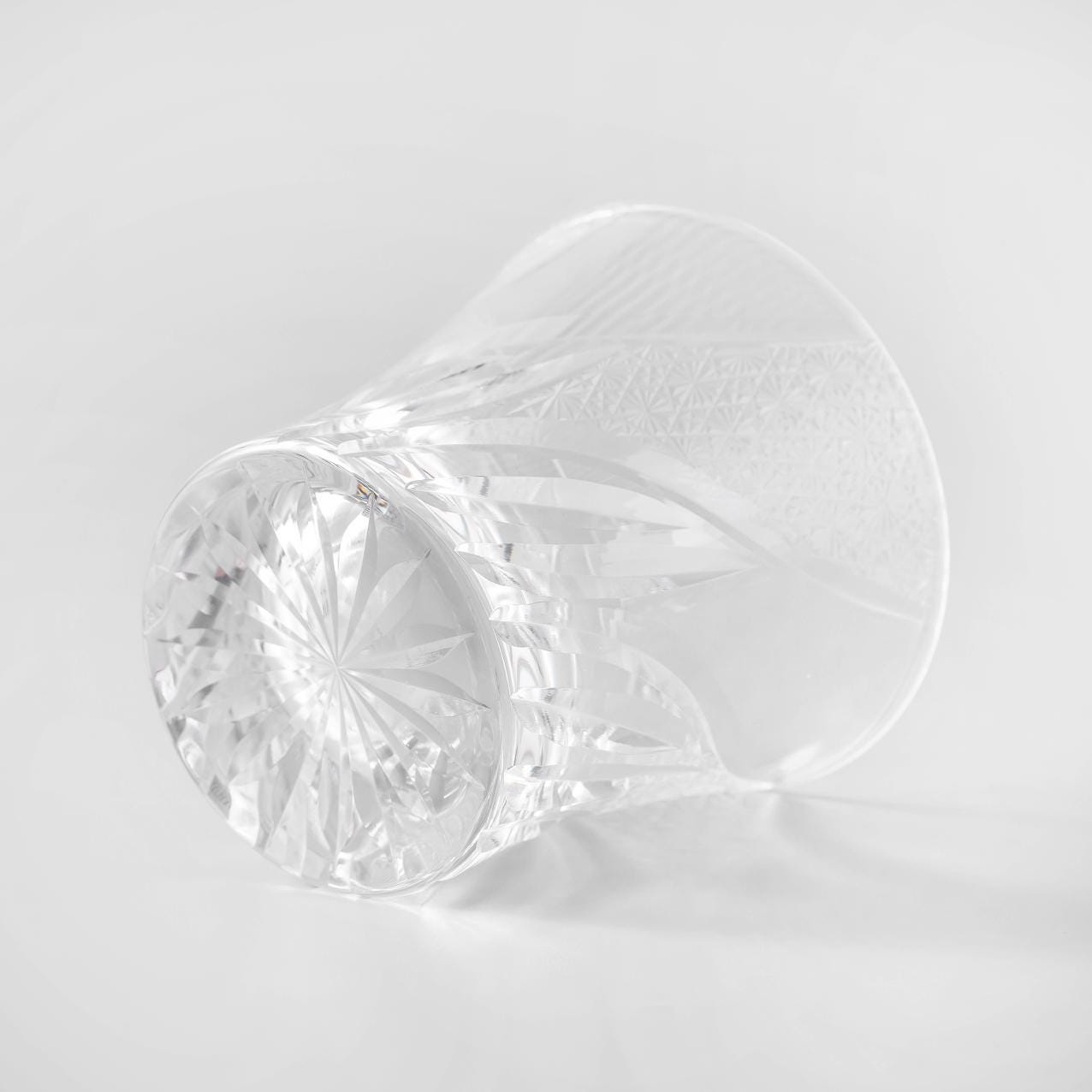 lovecove Vintage Kiriko Bourbon Clear Crystal Whisky Glass image 4