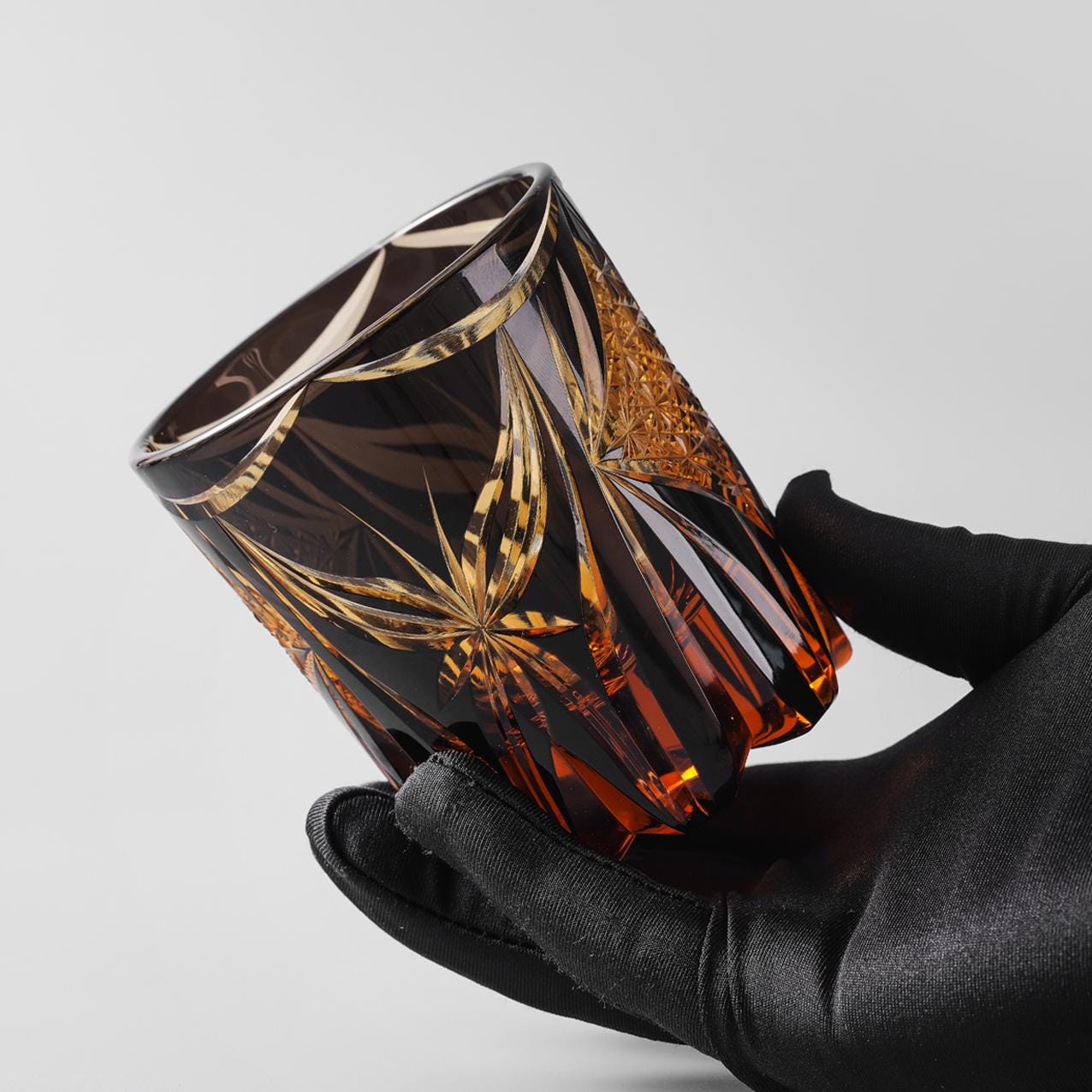 Vitraelle Vintage Kiriko Butterfly Crystal Whisky Glass image 3