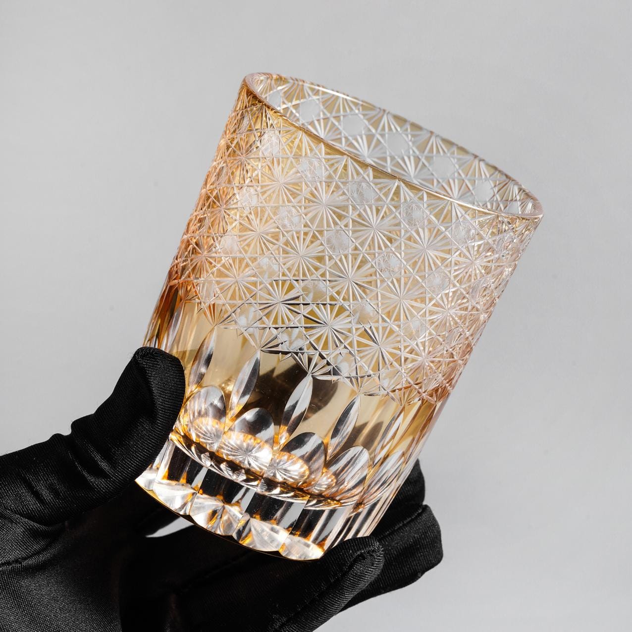 Vitraelle Vintage Kiriko Golden Bourbon Glass image 2