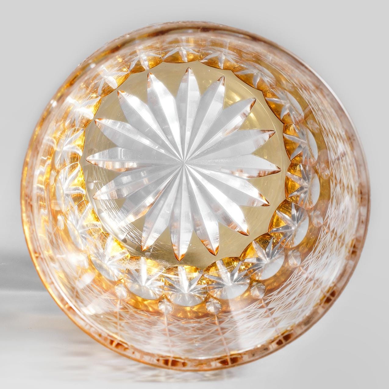 Vitraelle Vintage Kiriko Golden Bourbon Glass image 6