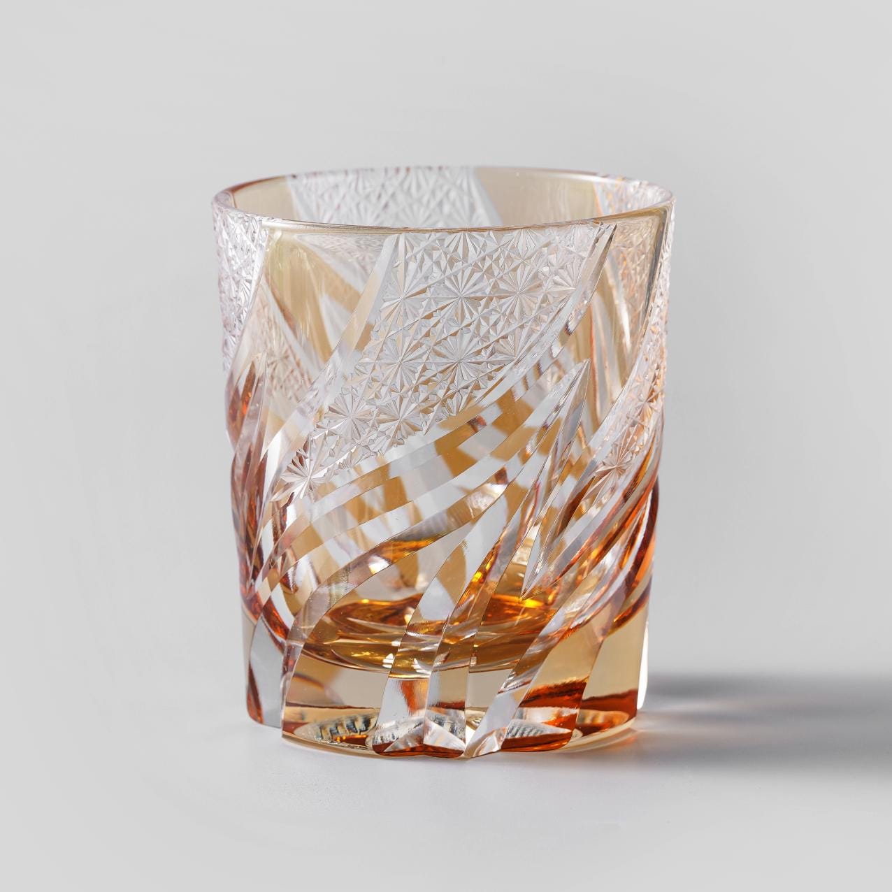 Vitraelle Vintage Kiriko Golden Flame Whiskey Glass image 5