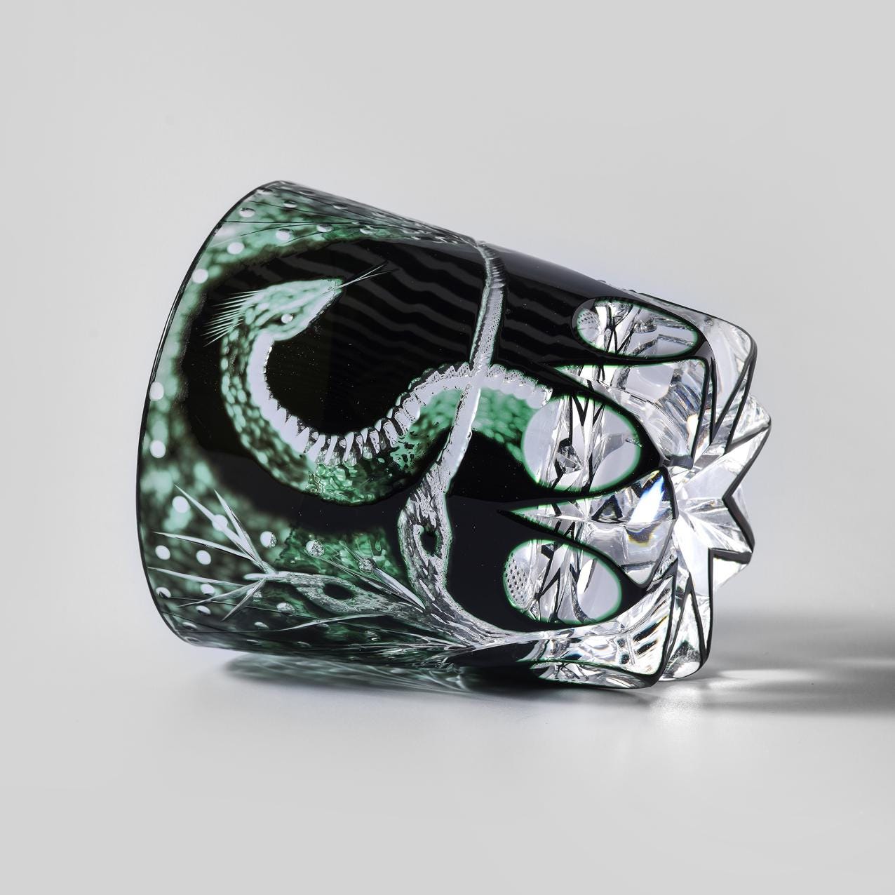 Vitraelle Vintage Kiriko Snake Whiskey Tumbler image 6