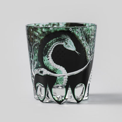 lovecove Vintage Kiriko Snake Whiskey Tumbler image 8