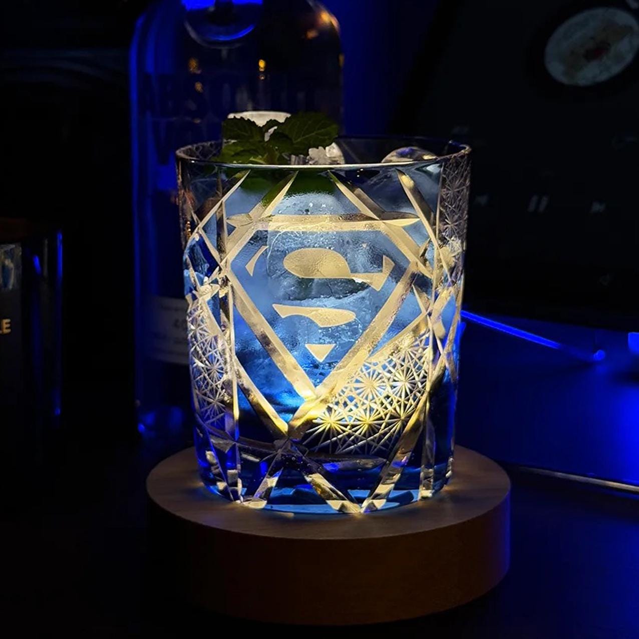 lovecove Vintage Kiriko Superhero Crystal Whisky Glass image 4