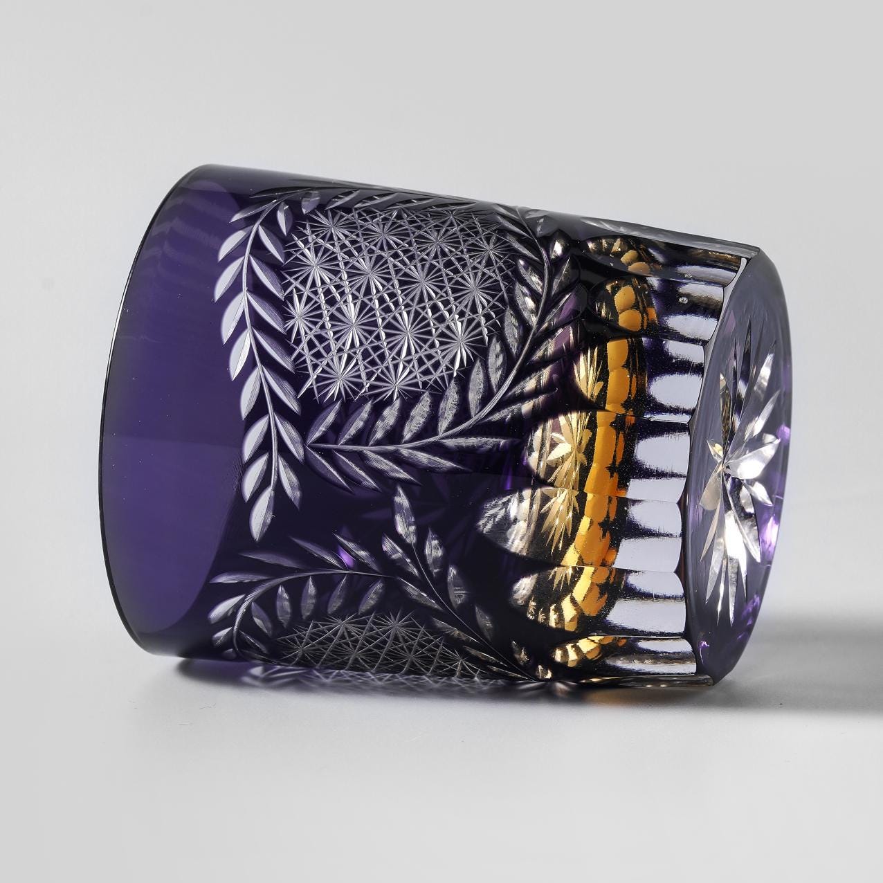 Vitraelle Vintage Kiriko Wisteria Crystal Glass image 2