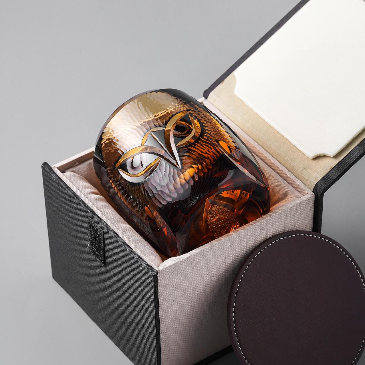 Vitraelle Vintage Owl Whisky Glass image 2