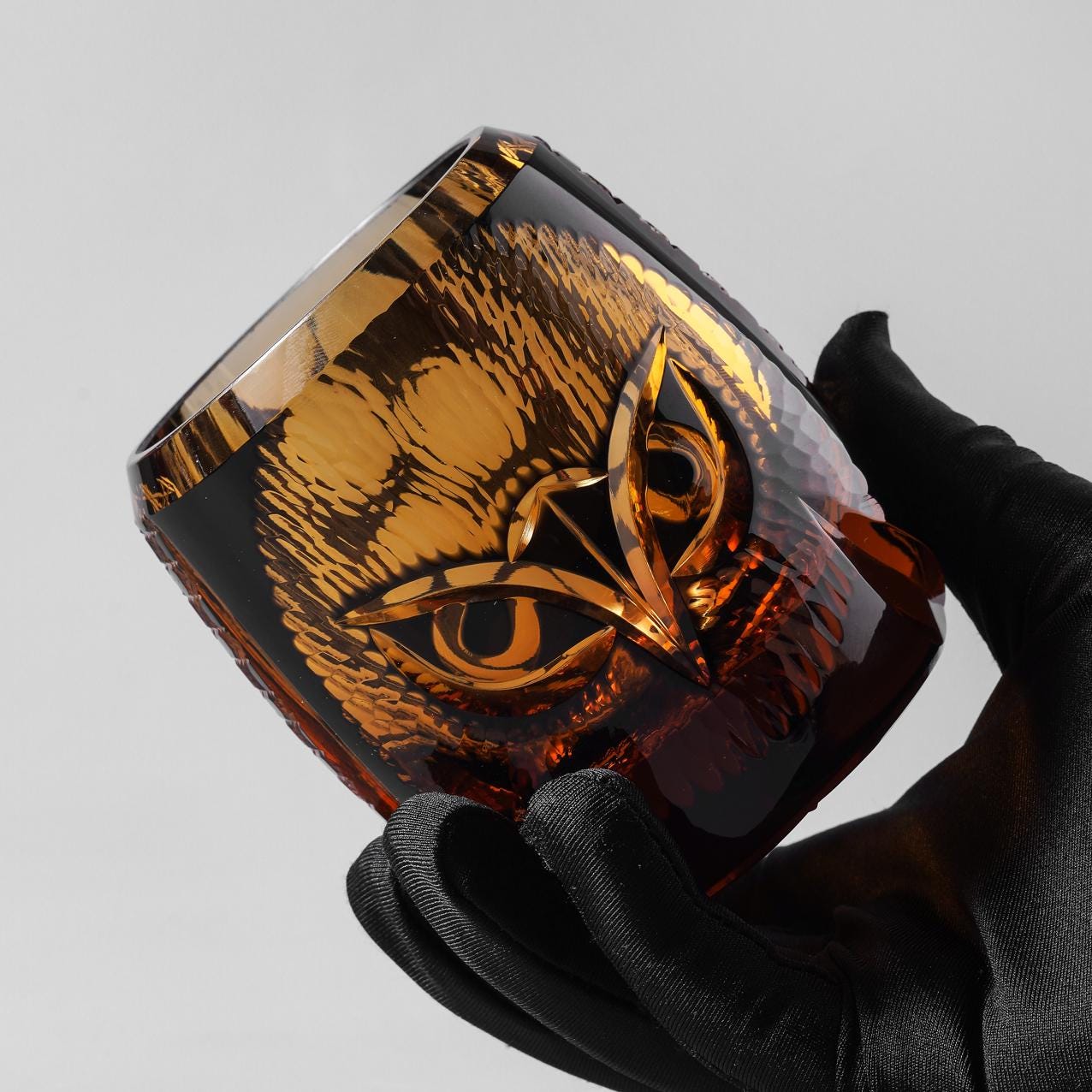 Vitraelle Vintage Owl Whisky Glass image 4