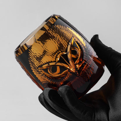 lovecove Vintage Owl Whisky Glass image 4